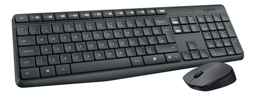 Logitech Mk235 Kit Teclado Mouse Wireless S/ Fio Resist Àgua