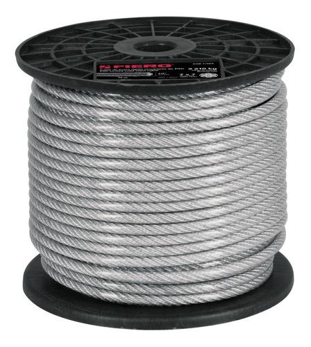 Cable Acero Recubierto, Pvc 1/8''7x7 Hilos 75m, Fiero 44219