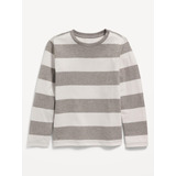 Polera Niño Old Navy Manga Larga Gris