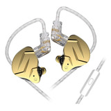 Audífonos In-ear Gamer Kz Zsn Pro X With Mic Dorado