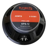 Par De Bocinas 12 Krack Audio Profesional 400w Lineales Kps Color Negro