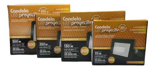Proyector Led 30w Luz Calida - Candela