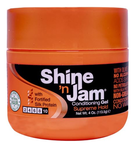 Gel Acondicionador Ampro Shine 'n Jam Supreme Hold 4.