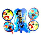 Set 5 Globos Metálicos Toy Story Woody Para Aire O Helio