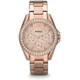 Reloj Fossil Mujer Es2811 Riley Rose Gold - Regalo Mamá