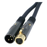 Cable Monoprice Xlr Macho A Xlr Hembra, 50 Pies, Negro,...