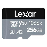 Cartão De Memória Microsd 256gb Lexar Pro C10 U3 V30 160mb/s