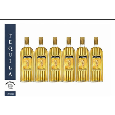 Paquete 6 Botellas Tequila Centenario Reposado 700ml | Envío gratis