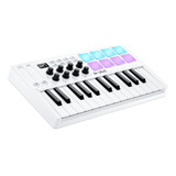 M-wave Controlador De Teclado Midi Usb De 25 Teclas Con 8 Al