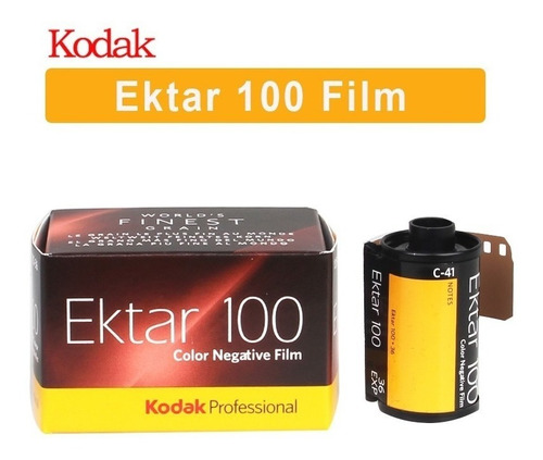 1 Rollo De Película Negativa Kodak Ektar De 100 Núcleos, 35