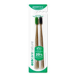 Escova Dental Ecológica Bambu Eco Care Nature C/ 2 Unidades