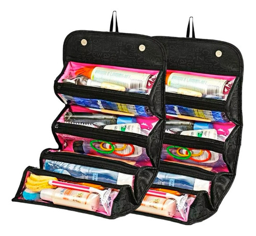 X2 Estuches Maquillaje Cosmetiquero Viaje Bolso Organizador