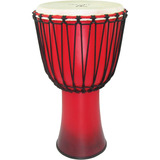 Djembe De 12 Pulgadas Acabado Sunburst Red Rope Tuned (...