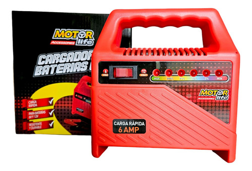 Cargador De Batería Auto 12v Y 6v Motorlife Envío Gratis