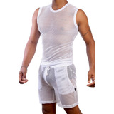 Conjunto De Tela Masculino - Branco 