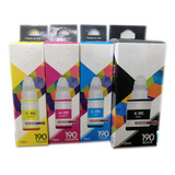 Kit X 4 Tintas Genéricas 190 Canon G1100, G2100, G3100, G411