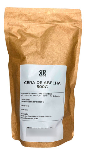 Cera De Abelha Bruta 100% Pura Amarela 500g