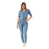 Enterito Mono Mujer Jean Elastizado Catsuit Julitabaires