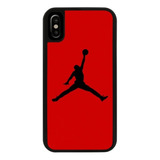 Funda Uso Rudo Tpu Para iPhone Michael Jordan Negro Rojo