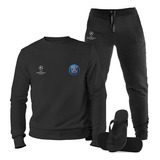 Conjunto Moletom Psg Sem Capuz Com Calça Chinelo Ad.oficial