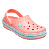 Sandalias Sueco Crocs Jr Crocband Niños Originales Ros/cel