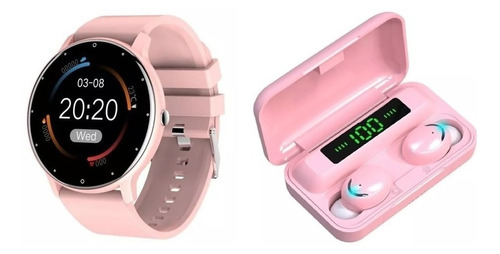 Reloj Inteligente Smart Watch Zl02 + F9 Audífono Base Carga