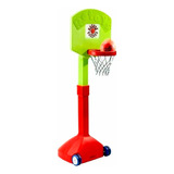 Aro Basquet Rotoys Gigante Movil Regulable  2,55 Mts. Y Red