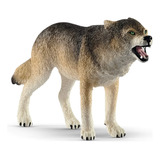 Schleich Wild Life - Figura Realista De Lobo Gris Merodeand.