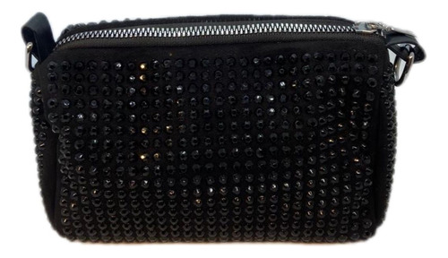 Cartera Jackie Minibag Baguette Tipo Tubo Strass Fiesta Moda