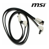 Pack 2 X Cable Msi Sata 3 6gpbs 50cm Pc Discos Duro Nuevos