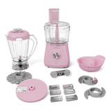 Multiprocessador Britânia Bmp1100rs 12 Em 1 Rosa 1000w