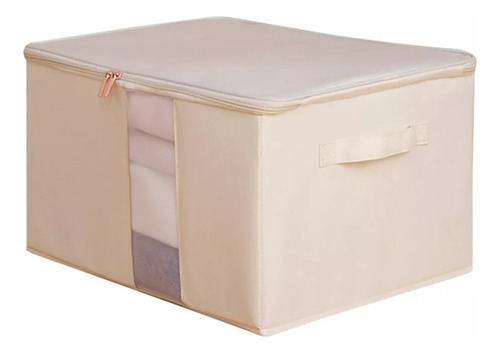 Caja De Almacenamiento De Ropa De Tela Plegable Con Cesta