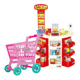 Mercadinho Infantil + Carrinho De Compra Super Market