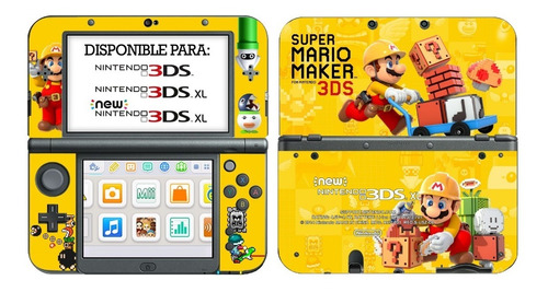 Skin Mario Maker New3ds Xl Vinilo New Nintendo 3ds Xl