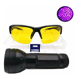 Linterna Uv , Luz Negra-ultravioleta , De 51 Leds Con Gafas