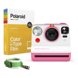 Kit Polaroid Now + Color I-type (8 Exp) + Correa Verde