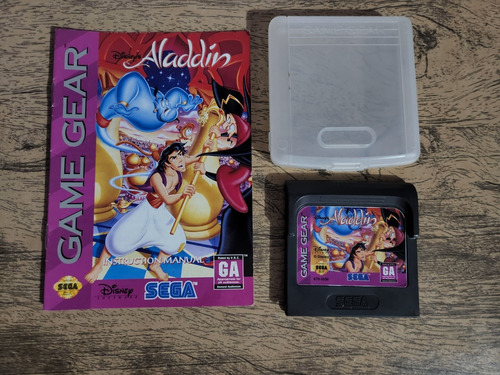 Jogo Aladdin Game Gear Com Manual Sem Caixa Usado 