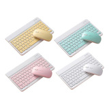 Kit Mini Teclado E Mause Bluetooth Sem Fio Para Tablet E Pc