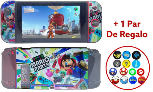 Funda Nintendo Switch Protector Case Acrílico + Thumb 11