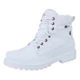 2 Botas Masculina Coturno Sapato Branco Crshoes F Gratis