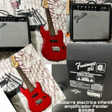 Guitarra Eléctrica Y Amplificador Fender.(infantil)