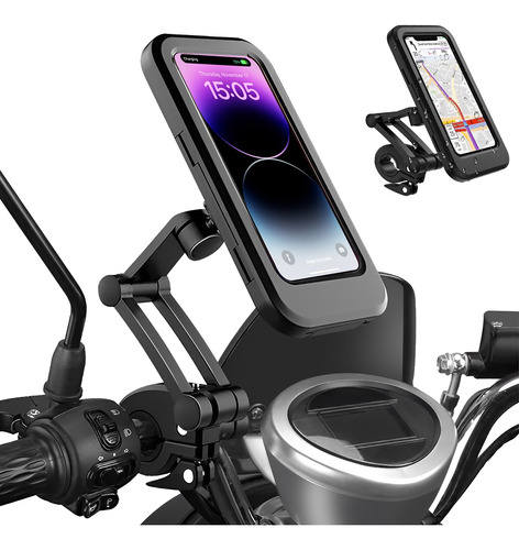 Soporte Porta Celular Para Moto Bicicleta Impermeable 360º