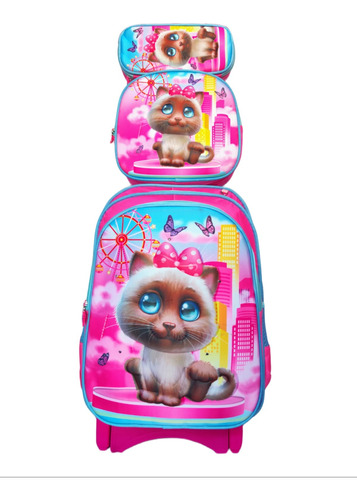 Mochila Gato Para Primaria 