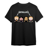 Camiseta Basica Banda Rock Metalica Cartoon South Park