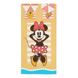 Toalha De Banho Infantil Aveludada Disney Minnie Lepper Cor Amarelo