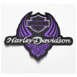 Patch Bordado Harley Davidson Tribal Lilas Hdm069l100a071