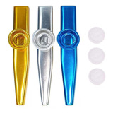 3 Pcs Kazoo Instrumento Musical Flauta Diafragma De Metal