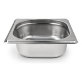 Fuenton Bandeja Gastronomica Gn 1/6 X 6,5 Cm Acero Inox 8162 Color Plateado