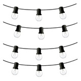 Guirnalda Luces Deco Tira 15 Mts + Lamparas 15w Claras