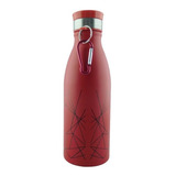 Botilito Metálico 675ml Botella Termo Agua Deporte Gym Rojo